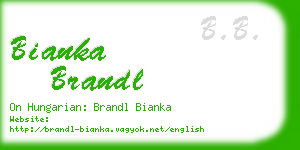 bianka brandl business card